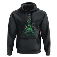 Joyeux Noel Eiffel Tower Christmas Tree Hoodie
