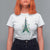 Joyeux Noel Eiffel Tower Christmas Tree T Shirt For Women - Wonder Print Shop