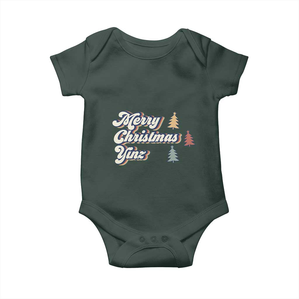 Funny Merry Christmas Yinz Pittsburgh Baby Onesie