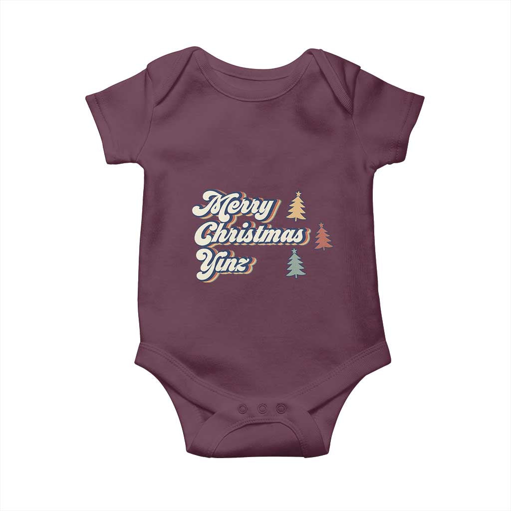 Funny Merry Christmas Yinz Pittsburgh Baby Onesie