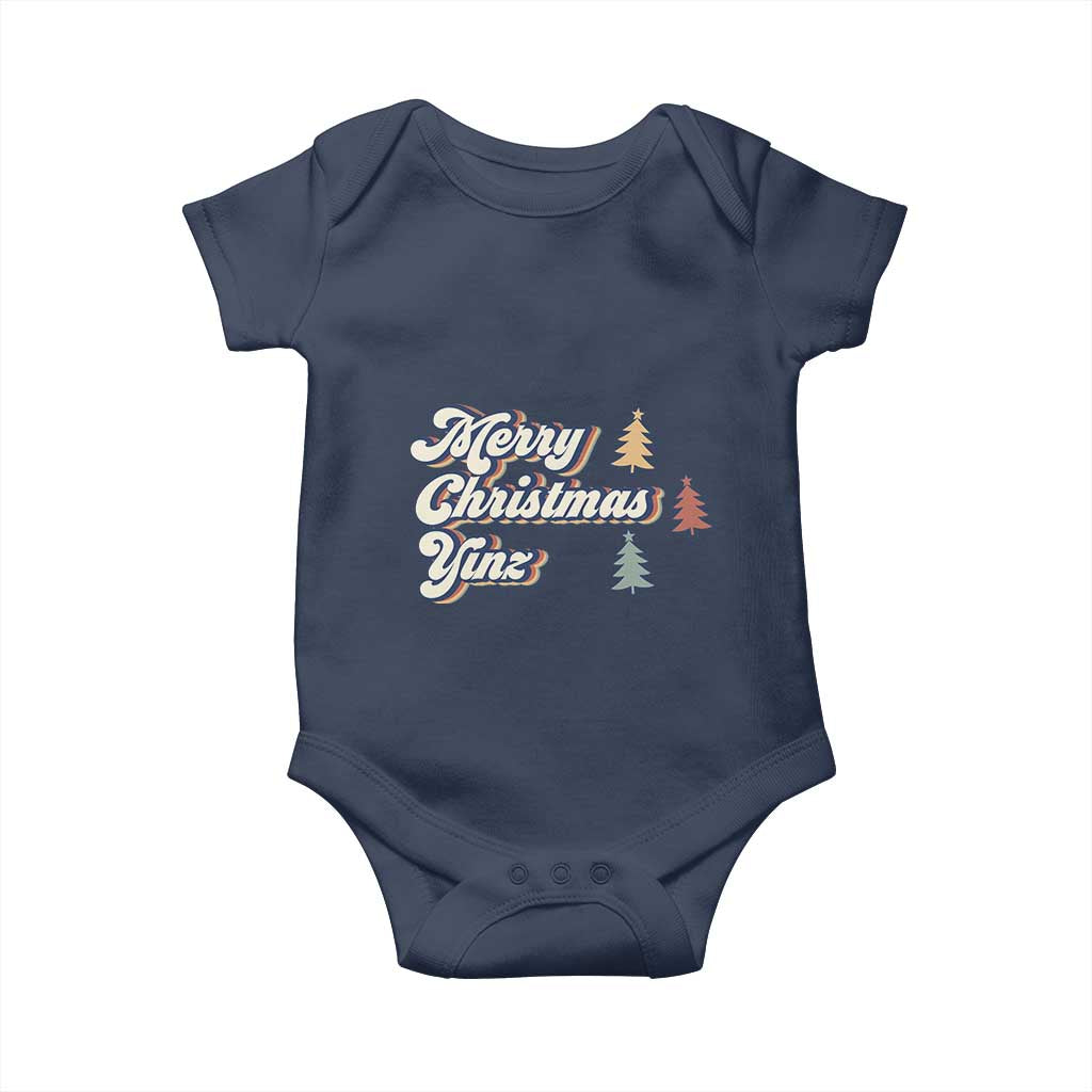 Funny Merry Christmas Yinz Pittsburgh Baby Onesie