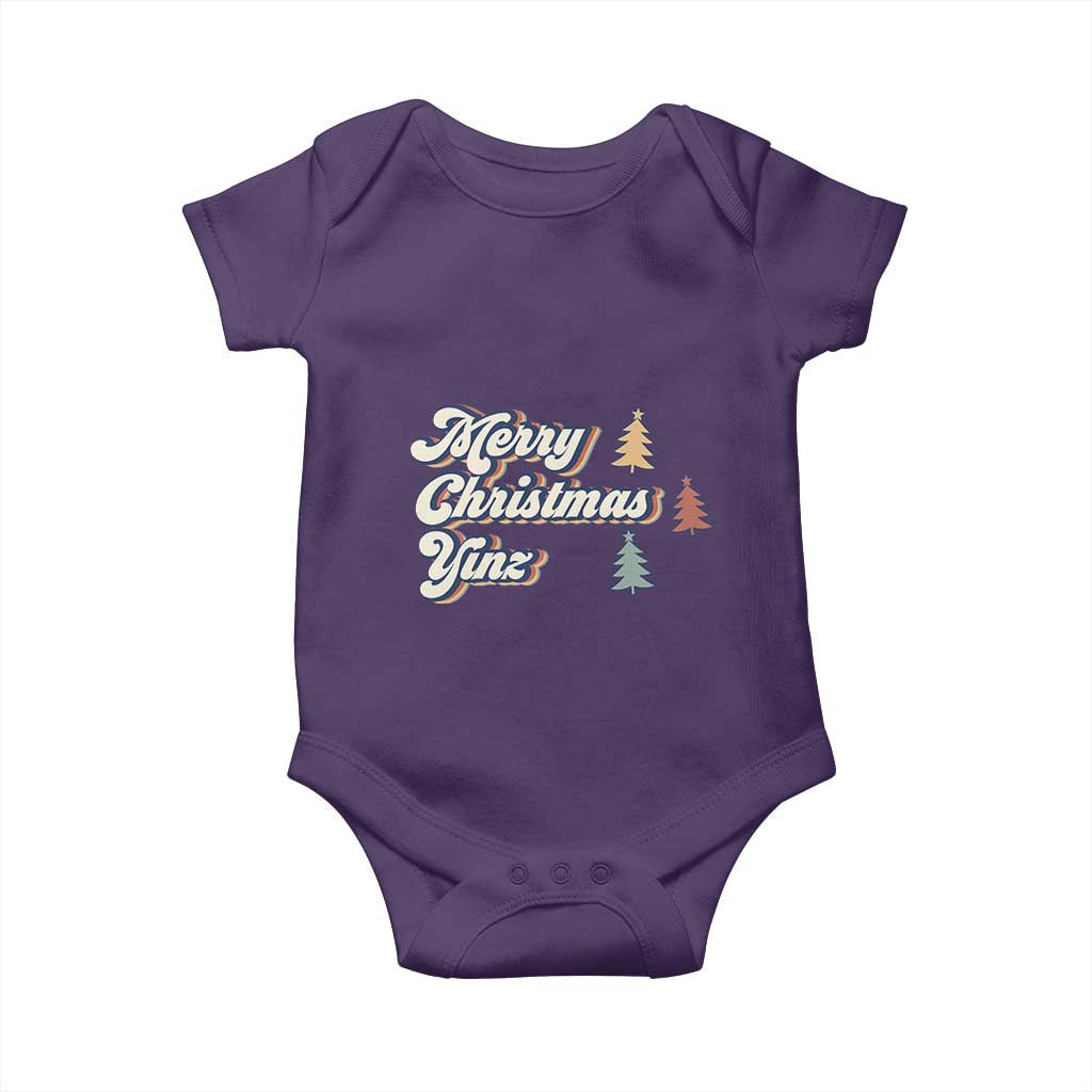 Funny Merry Christmas Yinz Pittsburgh Baby Onesie