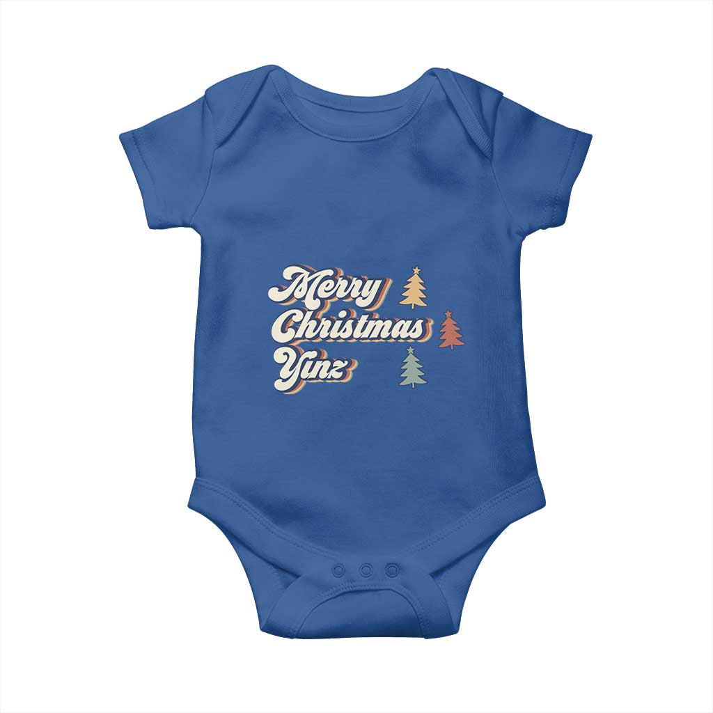 Funny Merry Christmas Yinz Pittsburgh Baby Onesie