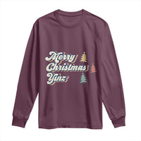 Funny Merry Christmas Yinz Pittsburgh Long Sleeve Shirt