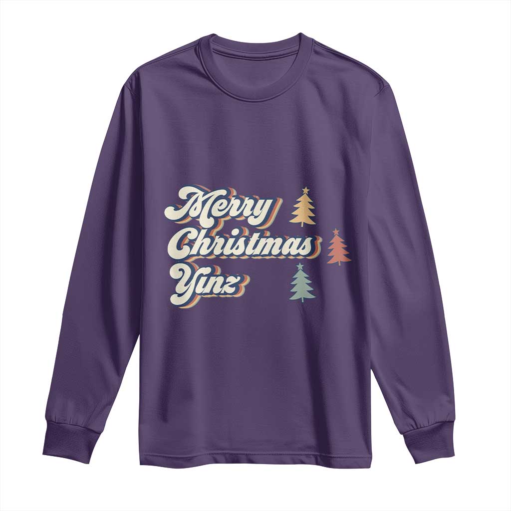 Funny Merry Christmas Yinz Pittsburgh Long Sleeve Shirt
