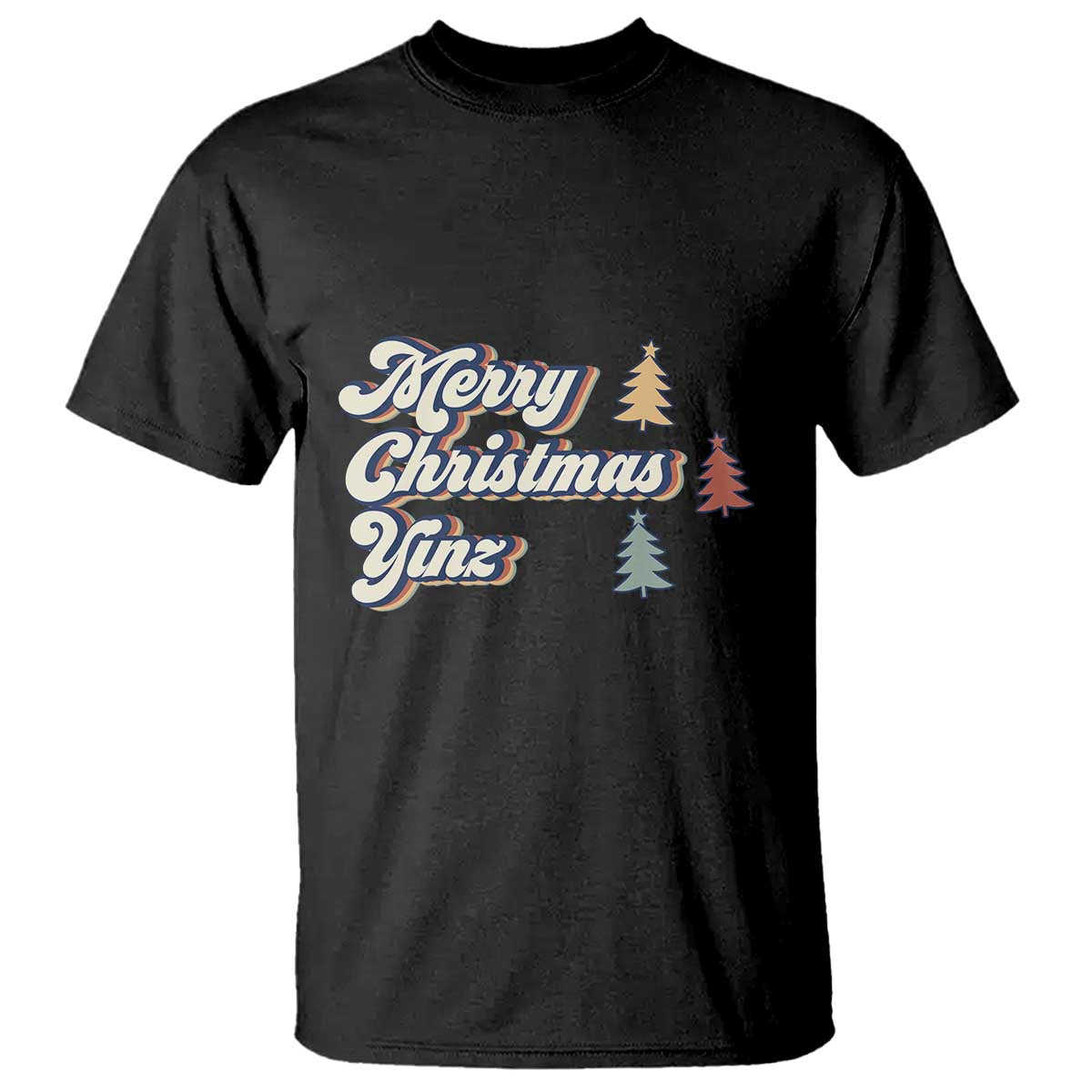 Funny Merry Christmas Yinz Pittsburgh T Shirt - Wonder Print Shop