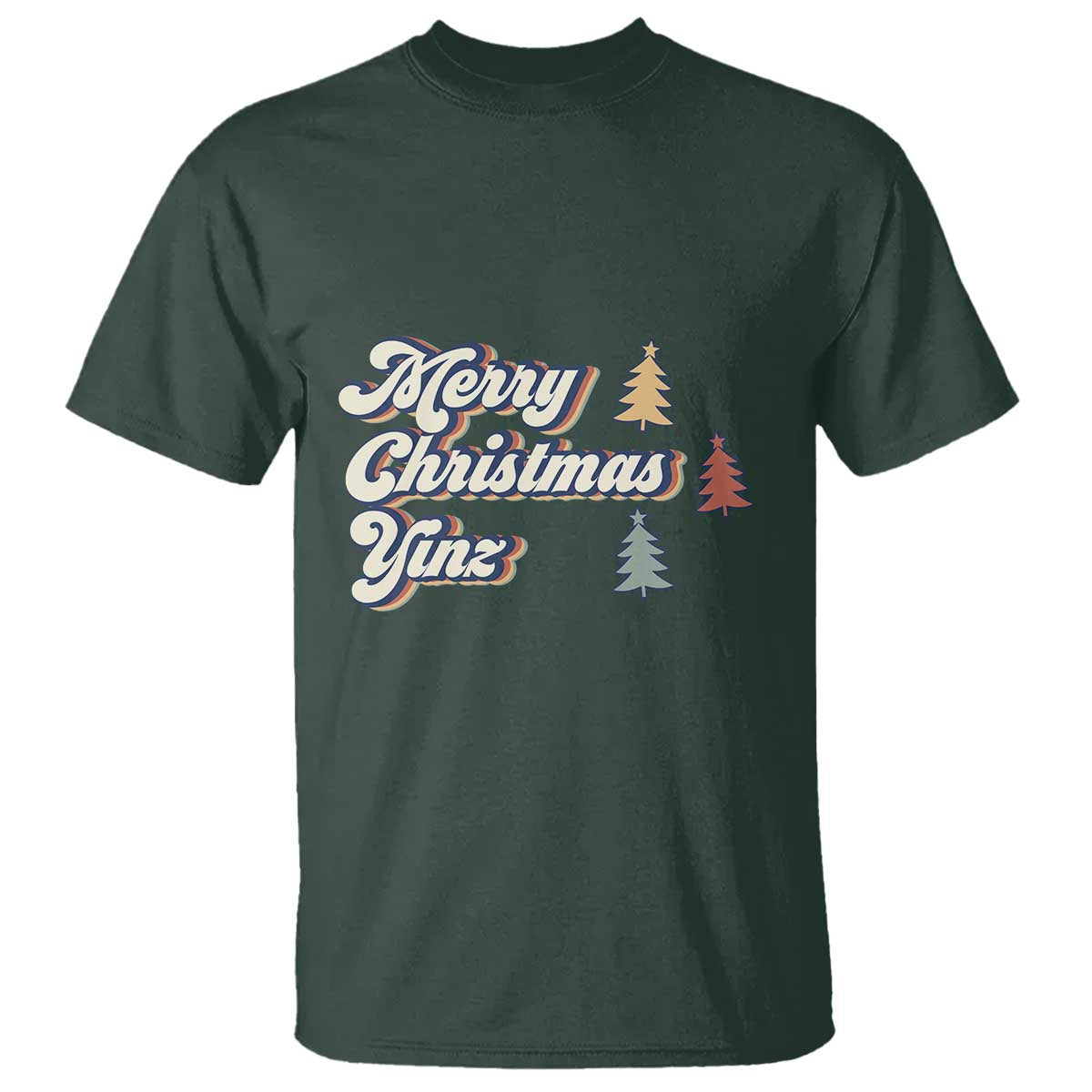 Funny Merry Christmas Yinz Pittsburgh T Shirt - Wonder Print Shop