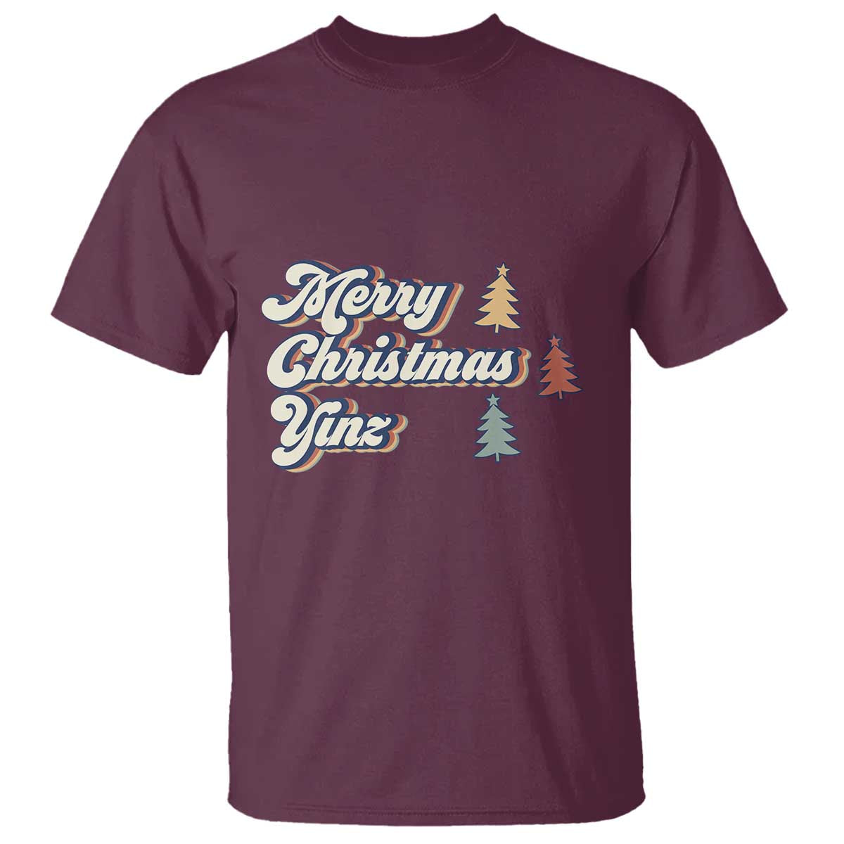 Funny Merry Christmas Yinz Pittsburgh T Shirt - Wonder Print Shop