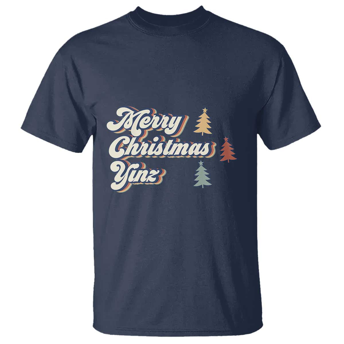 Funny Merry Christmas Yinz Pittsburgh T Shirt - Wonder Print Shop