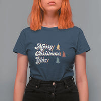Funny Merry Christmas Yinz Pittsburgh T Shirt For Women - Wonder Print Shop