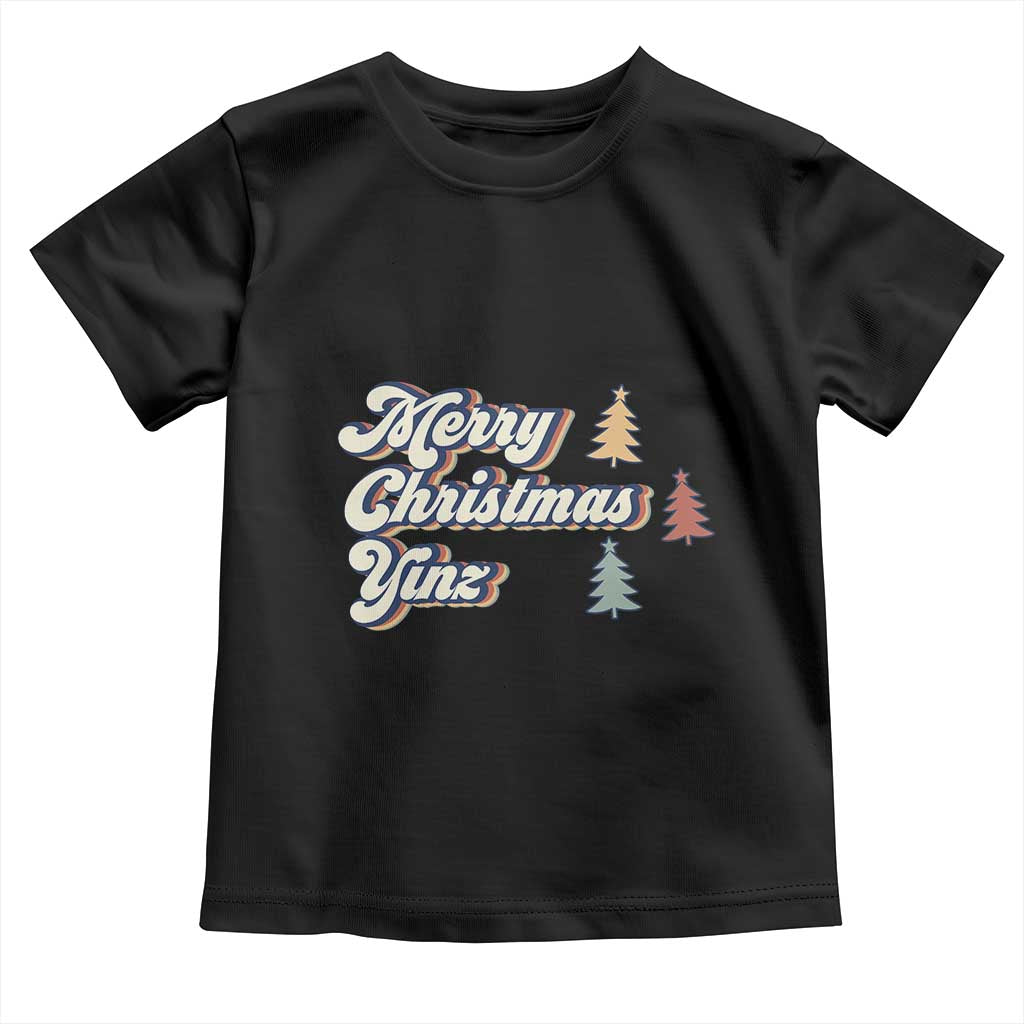 Funny Merry Christmas Yinz Pittsburgh Toddler T Shirt
