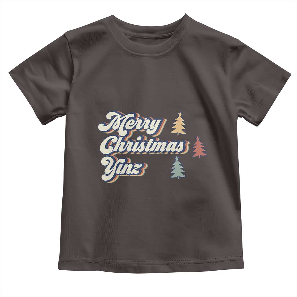 Funny Merry Christmas Yinz Pittsburgh Toddler T Shirt