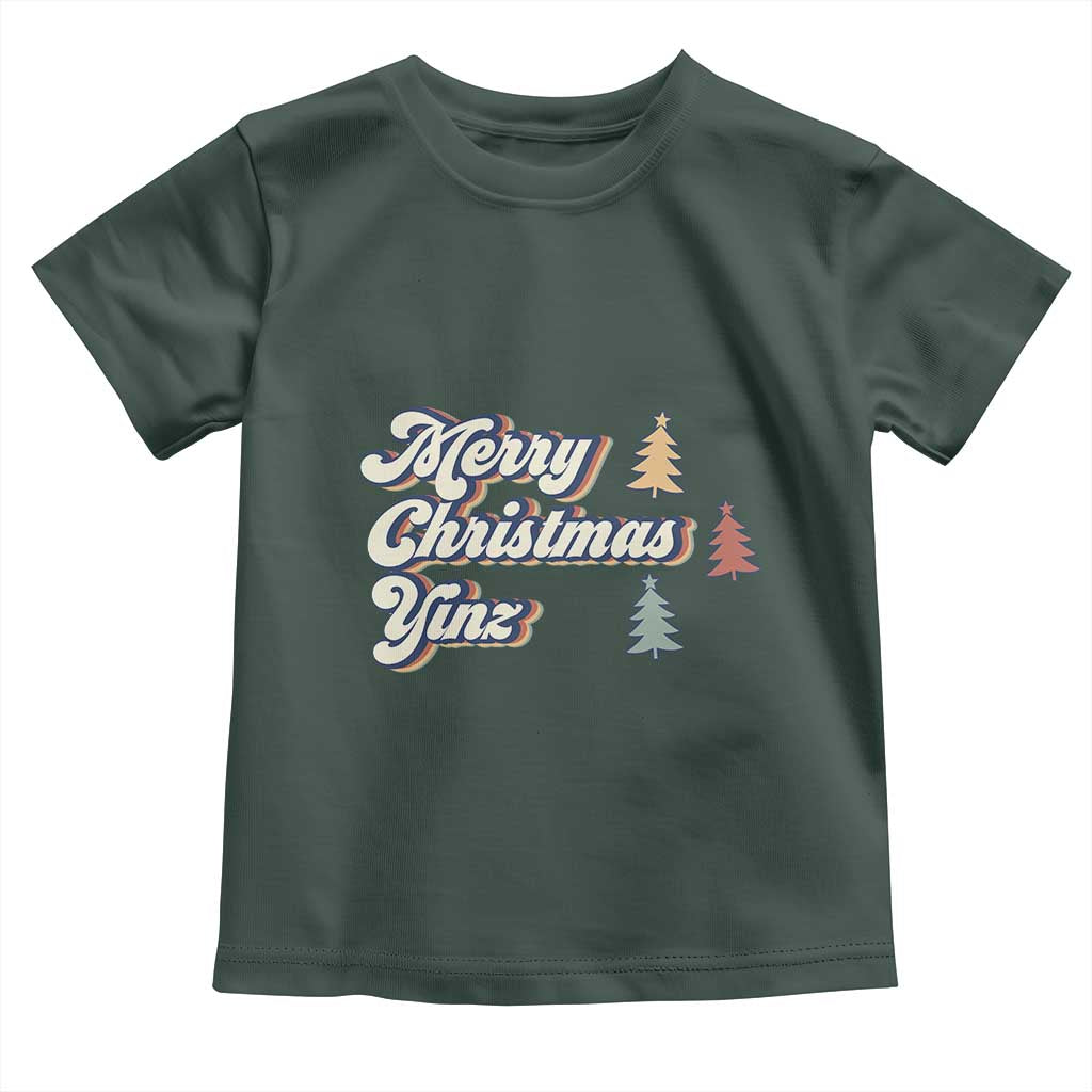Funny Merry Christmas Yinz Pittsburgh Toddler T Shirt