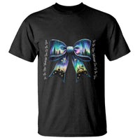 Christmas Alaska Aurora T Shirt Christian Most Wonderful Time Of The Year Coquette Bow - Wonder Print Shop