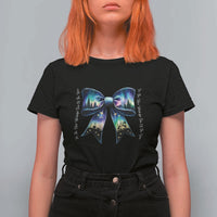 Christmas Alaska Aurora T Shirt For Women Christian Most Wonderful Time Of The Year Coquette Bow - Wonder Print Shop