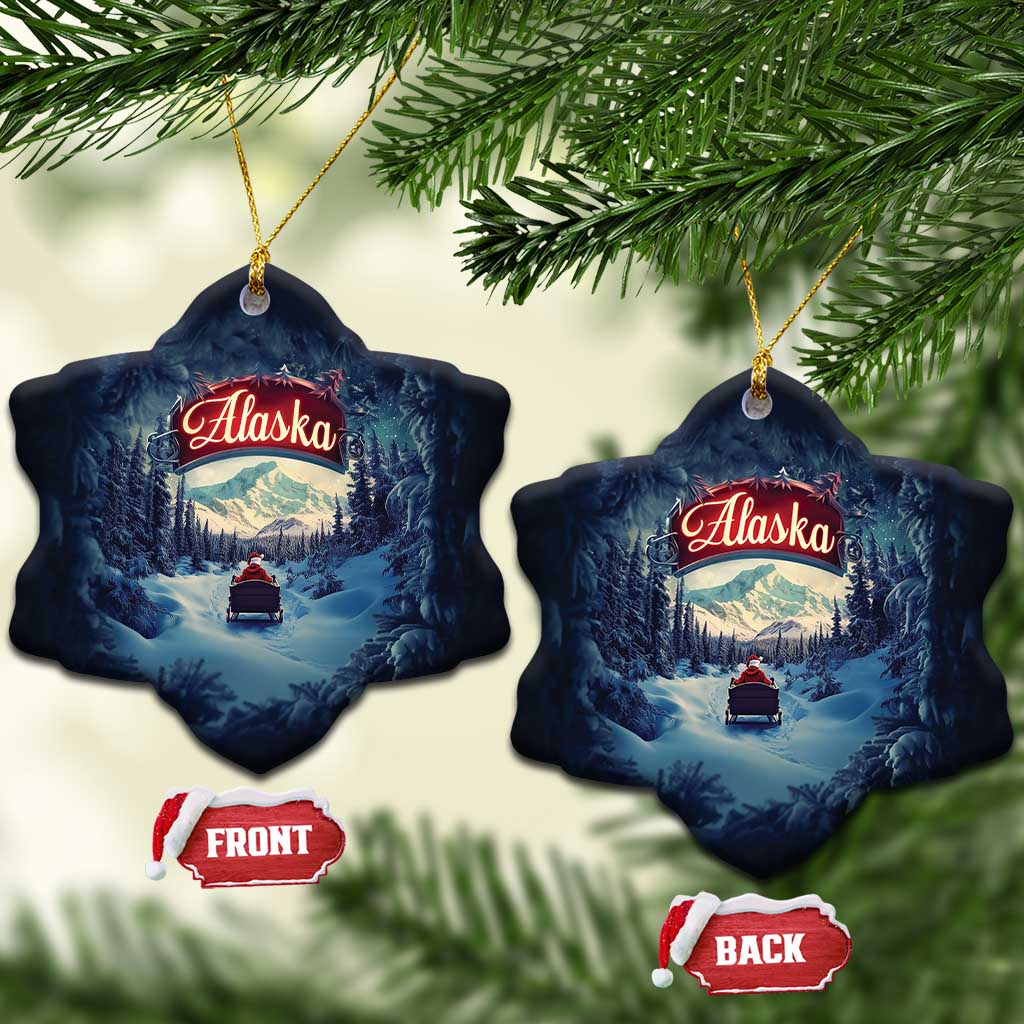 Xmas In Alaska Christmas Ornament Santa Winter Snow Season - Wonder Print Shop