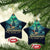 Xmas In Alaska Christmas Ornament Alaskamas Magic Aurora Santa - Wonder Print Shop