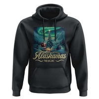 Xmas In Alaska Hoodie Alaskamas Magic Aurora Santa