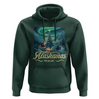 Xmas In Alaska Hoodie Alaskamas Magic Aurora Santa