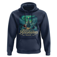 Xmas In Alaska Hoodie Alaskamas Magic Aurora Santa
