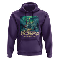 Xmas In Alaska Hoodie Alaskamas Magic Aurora Santa