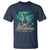 Xmas In Alaska T Shirt Alaskamas Magic Aurora Santa - Wonder Print Shop
