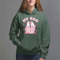 Valentine's Day Hoodie My Boo Cute Lover Couple Ghost - Wonder Print Shop