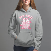 Valentine's Day Hoodie My Boo Cute Lover Couple Ghost - Wonder Print Shop