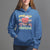 Valentine's Day Hoodie Retro Pediatric Nurse Cute Heart Stethoscope - Wonder Print Shop