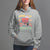 Valentine's Day Hoodie Retro Pediatric Nurse Cute Heart Stethoscope - Wonder Print Shop