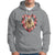Valentine's Day Hoodie My Valentine Is Pug Cute Pet Dog Rose Heart Shape - Wonder Print Shop