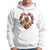 Valentine's Day Hoodie My Valentine Is Pug Cute Pet Dog Rose Heart Shape - Wonder Print Shop