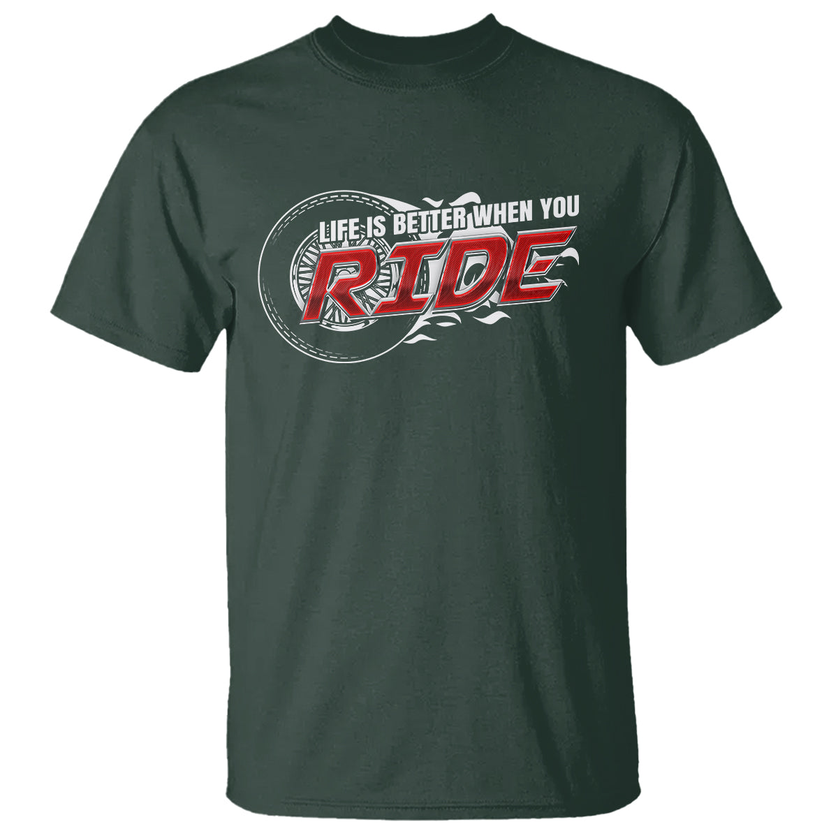 Motorcycle Rider T Shirt Life is Better When You Ride - Wonder Print Shop