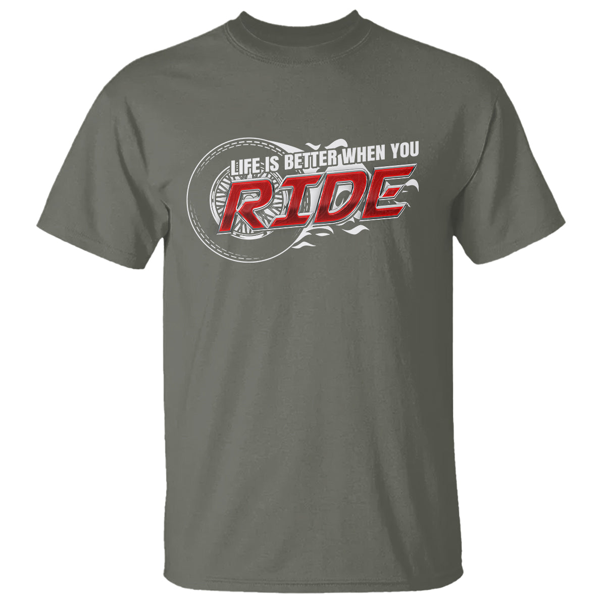 Motorcycle Rider T Shirt Life is Better When You Ride - Wonder Print Shop