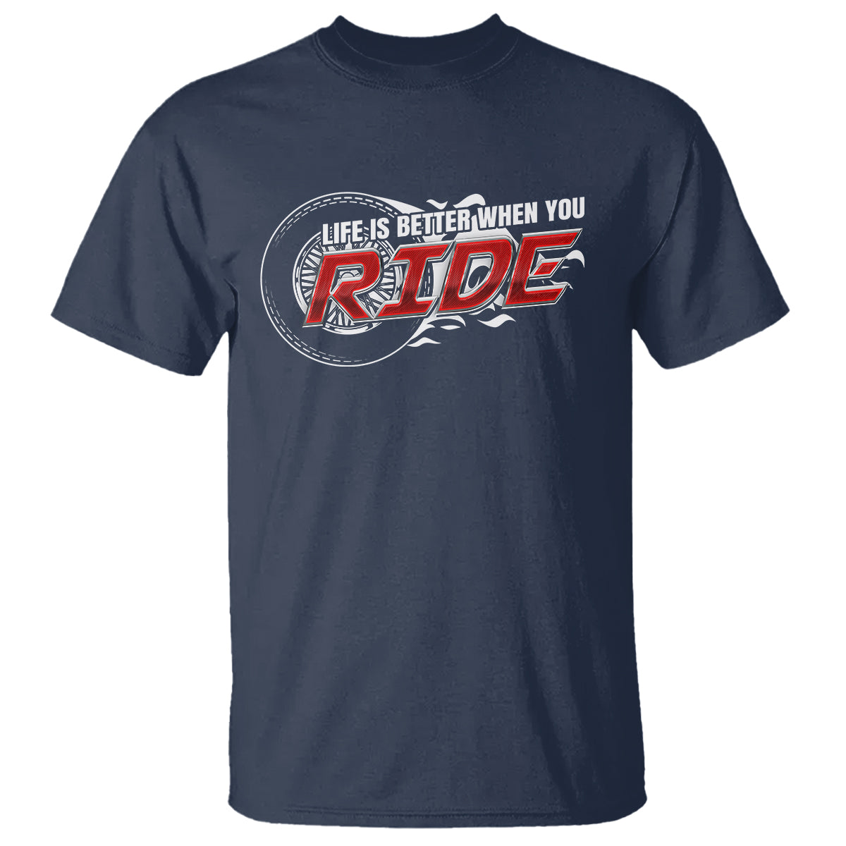 Motorcycle Rider T Shirt Life is Better When You Ride - Wonder Print Shop
