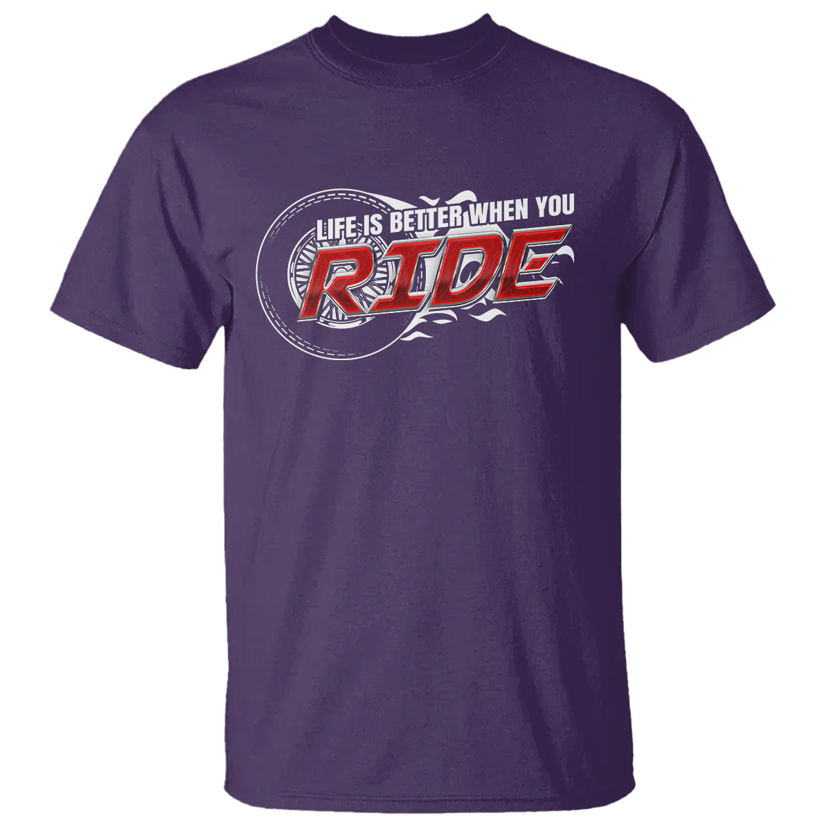 Motorcycle Rider T Shirt Life is Better When You Ride - Wonder Print Shop