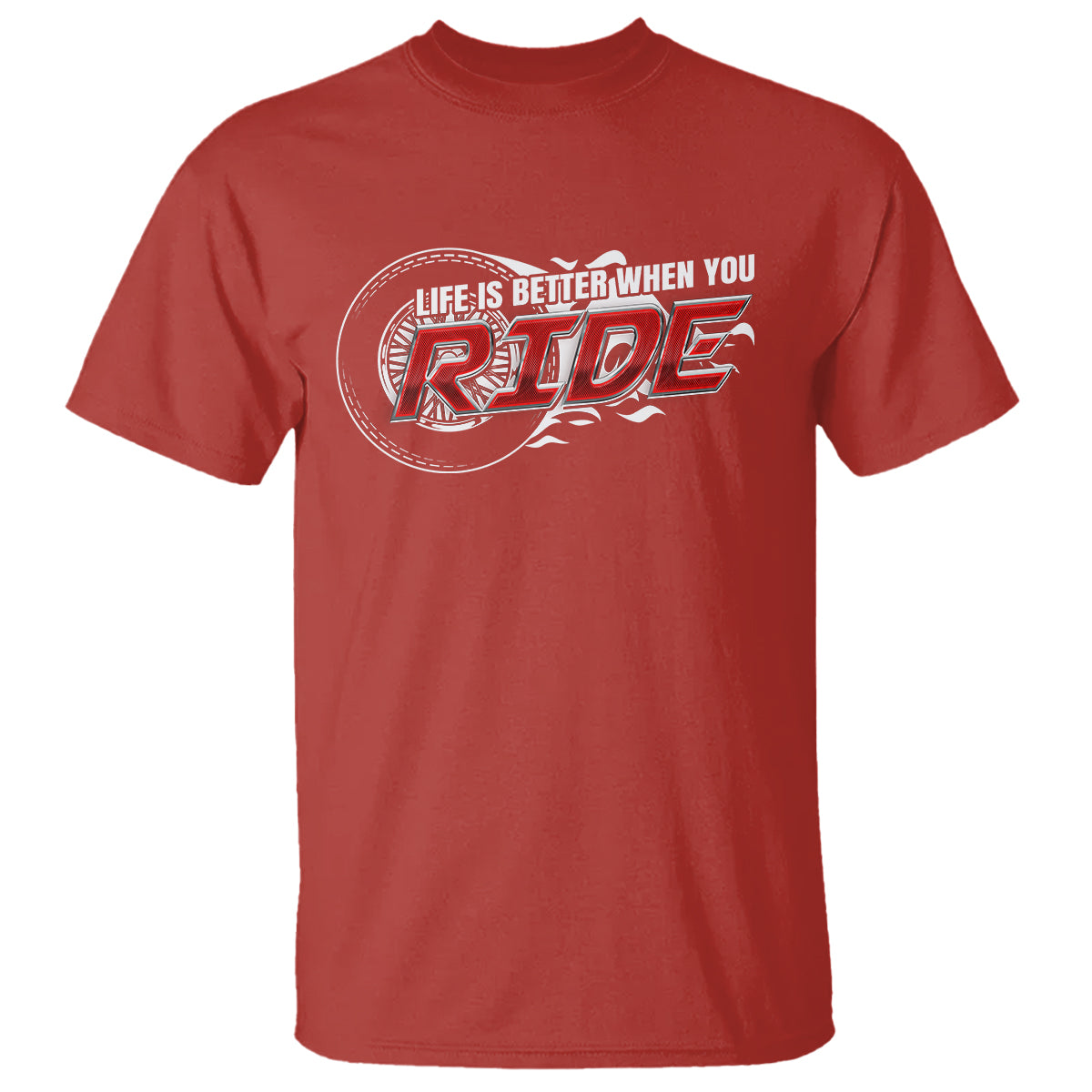 Motorcycle Rider T Shirt Life is Better When You Ride - Wonder Print Shop