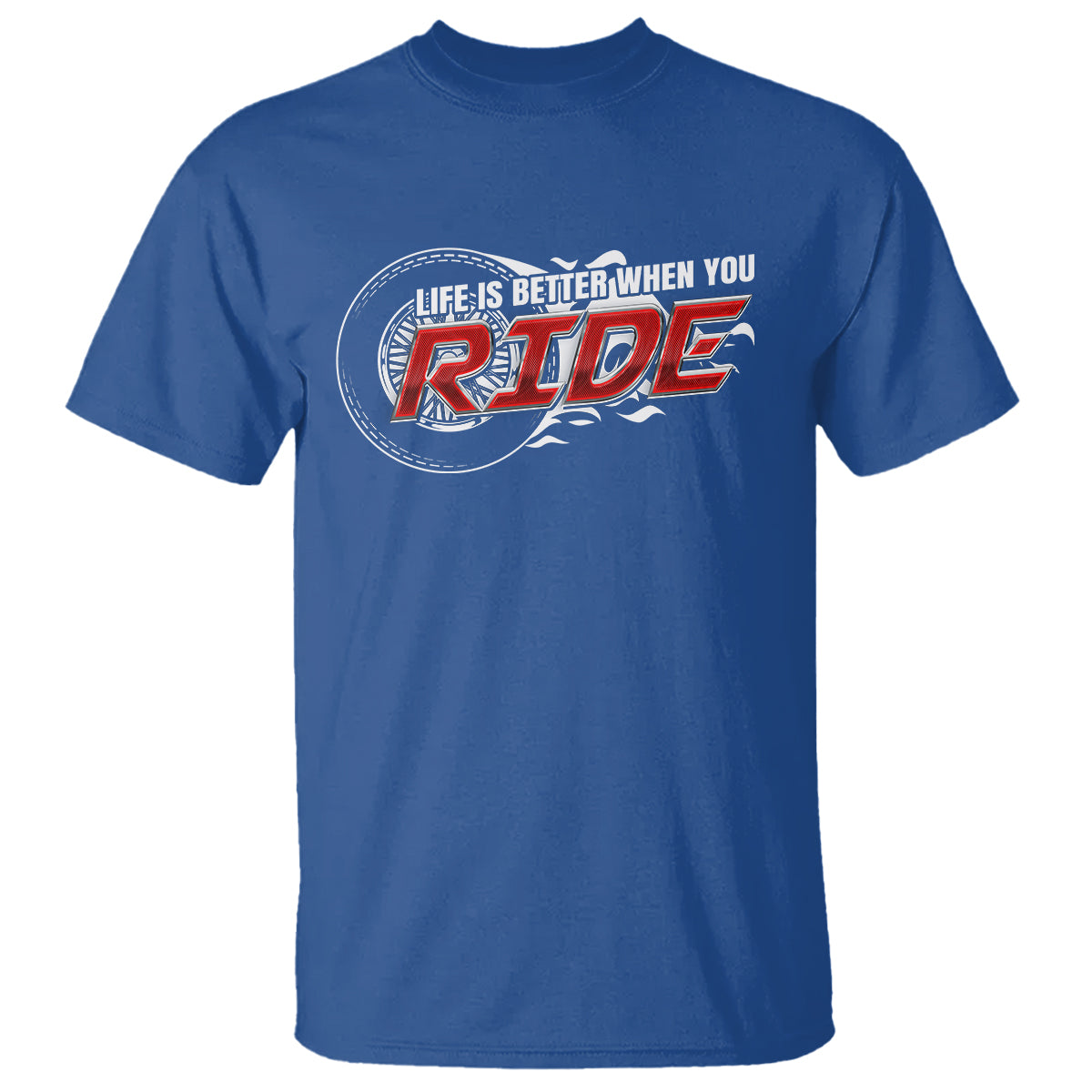 Motorcycle Rider T Shirt Life is Better When You Ride - Wonder Print Shop