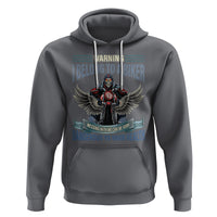 Motorcycle Rider Hoodie I Belong To A Biker Messing With Me Can Be Very Dangerous - Wonder Print Shop