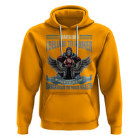 Motorcycle Rider Hoodie I Belong To A Biker Messing With Me Can Be Very Dangerous - Wonder Print Shop