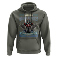 Motorcycle Rider Hoodie I Belong To A Biker Messing With Me Can Be Very Dangerous - Wonder Print Shop