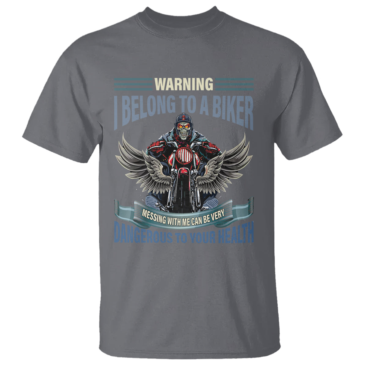 Motorcycle Rider T Shirt I Belong To A Biker Messing With Me Can Be Very Dangerous - Wonder Print Shop