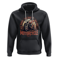 Real Women Ride Men Who Ride Motorcycles Retro Rider Lady Hoodie - Wonder Print Shop