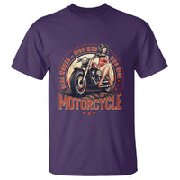 Real Women Ride Men Who Ride Motorcycles Retro Rider Lady T Shirt - Wonder Print Shop