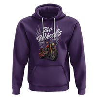 Motorcycle Rider Hoodie Four Wheels Mover The Body Two Wheels Move The Soul - Wonder Print Shop