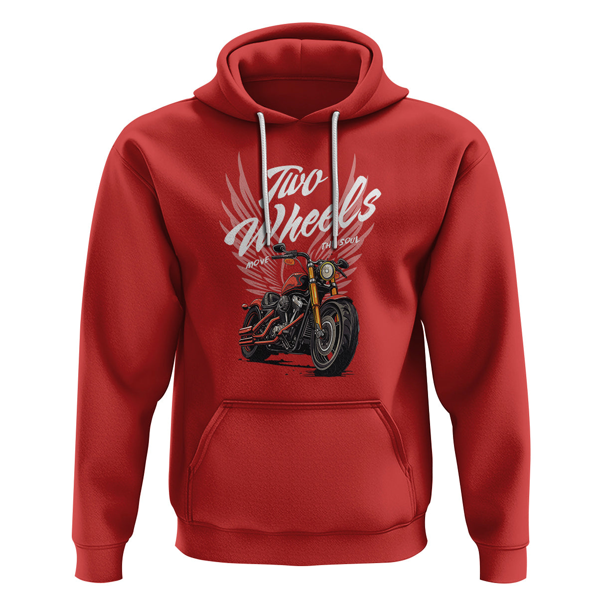 Motorcycle Rider Hoodie Four Wheels Mover The Body Two Wheels Move The Soul - Wonder Print Shop