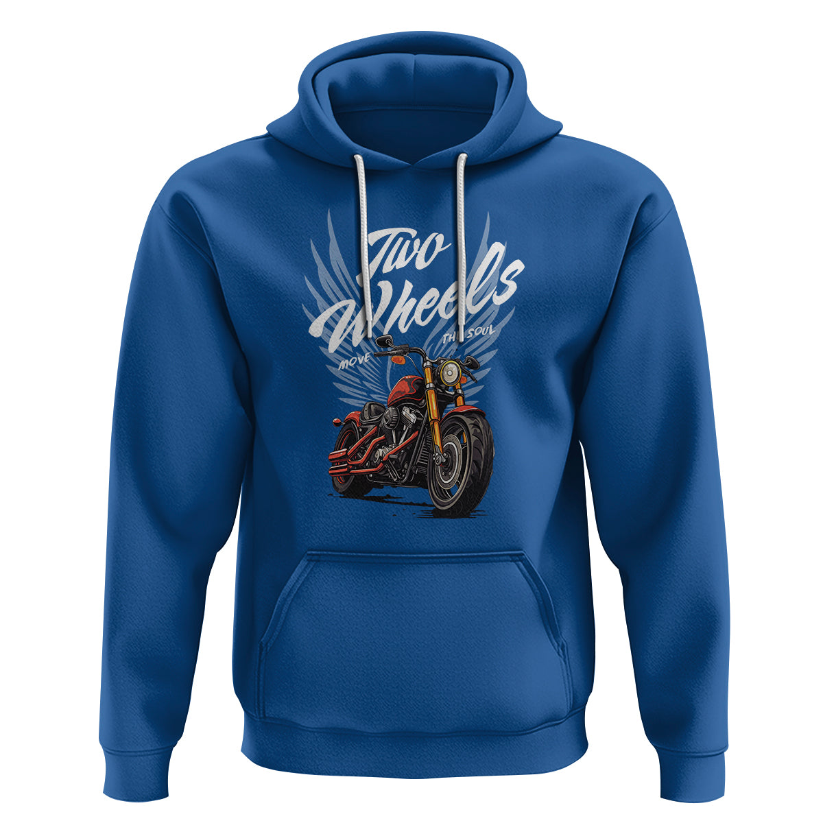 Motorcycle Rider Hoodie Four Wheels Mover The Body Two Wheels Move The Soul - Wonder Print Shop