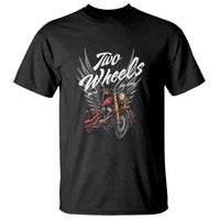 Motorcycle Rider T Shirt Four Wheels Mover The Body Two Wheels Move The Soul - Wonder Print Shop