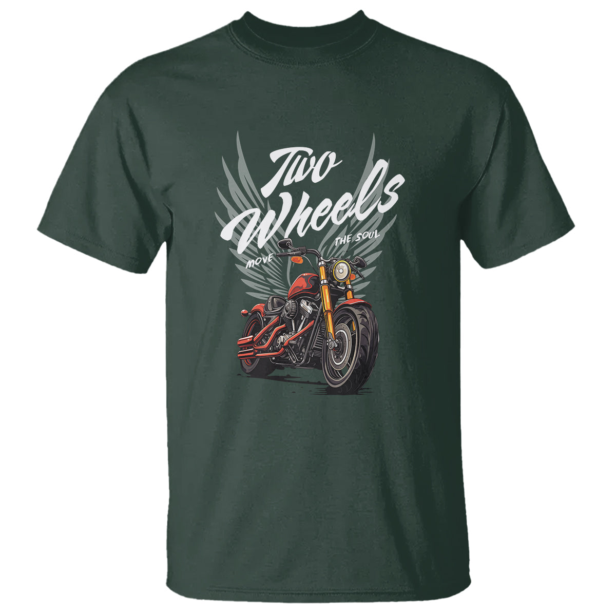 Motorcycle Rider T Shirt Four Wheels Mover The Body Two Wheels Move The Soul - Wonder Print Shop