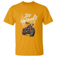 Motorcycle Rider T Shirt Four Wheels Mover The Body Two Wheels Move The Soul - Wonder Print Shop